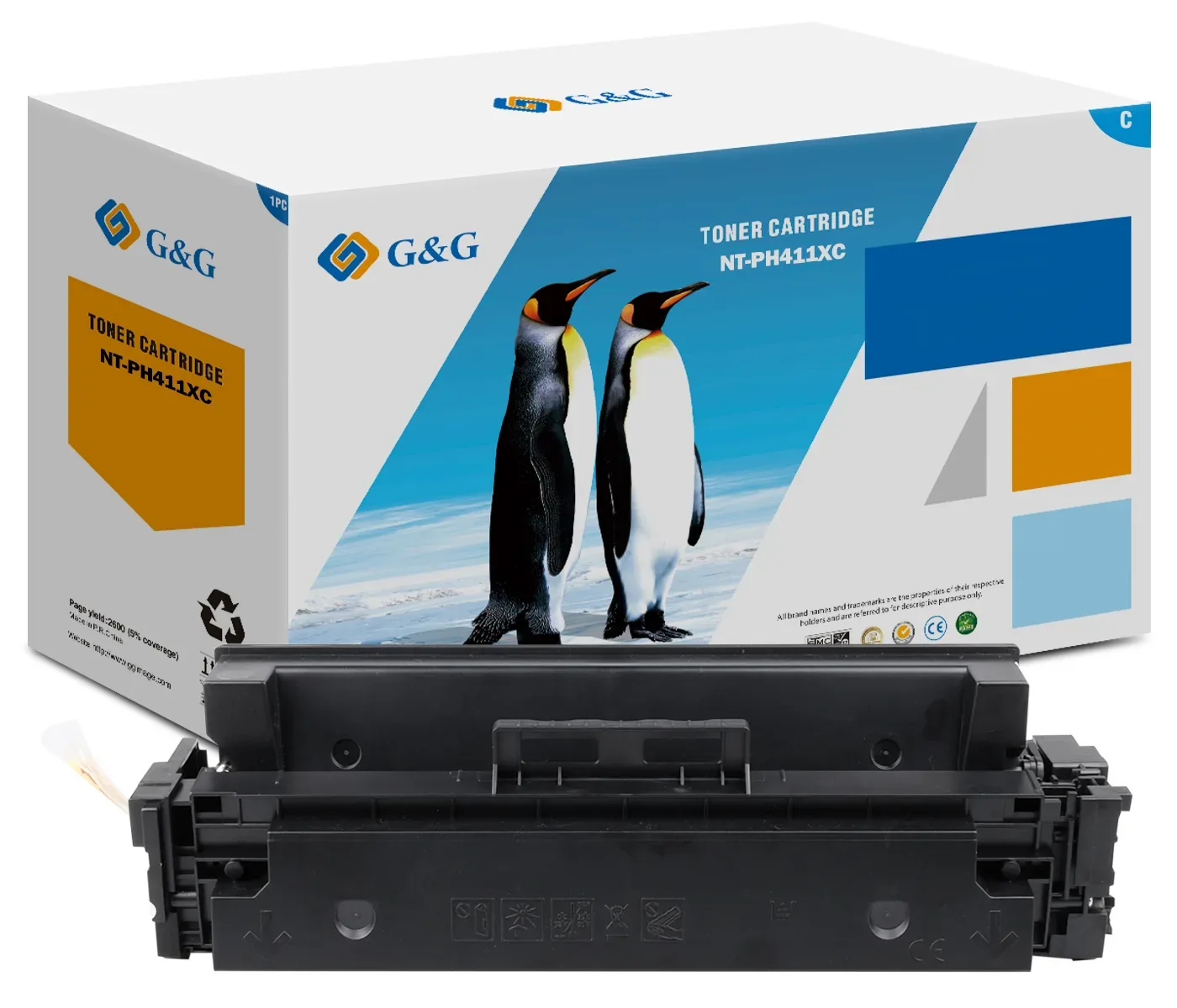 Toner HP CF411X 5000 C G&G [NT-PH411XC]