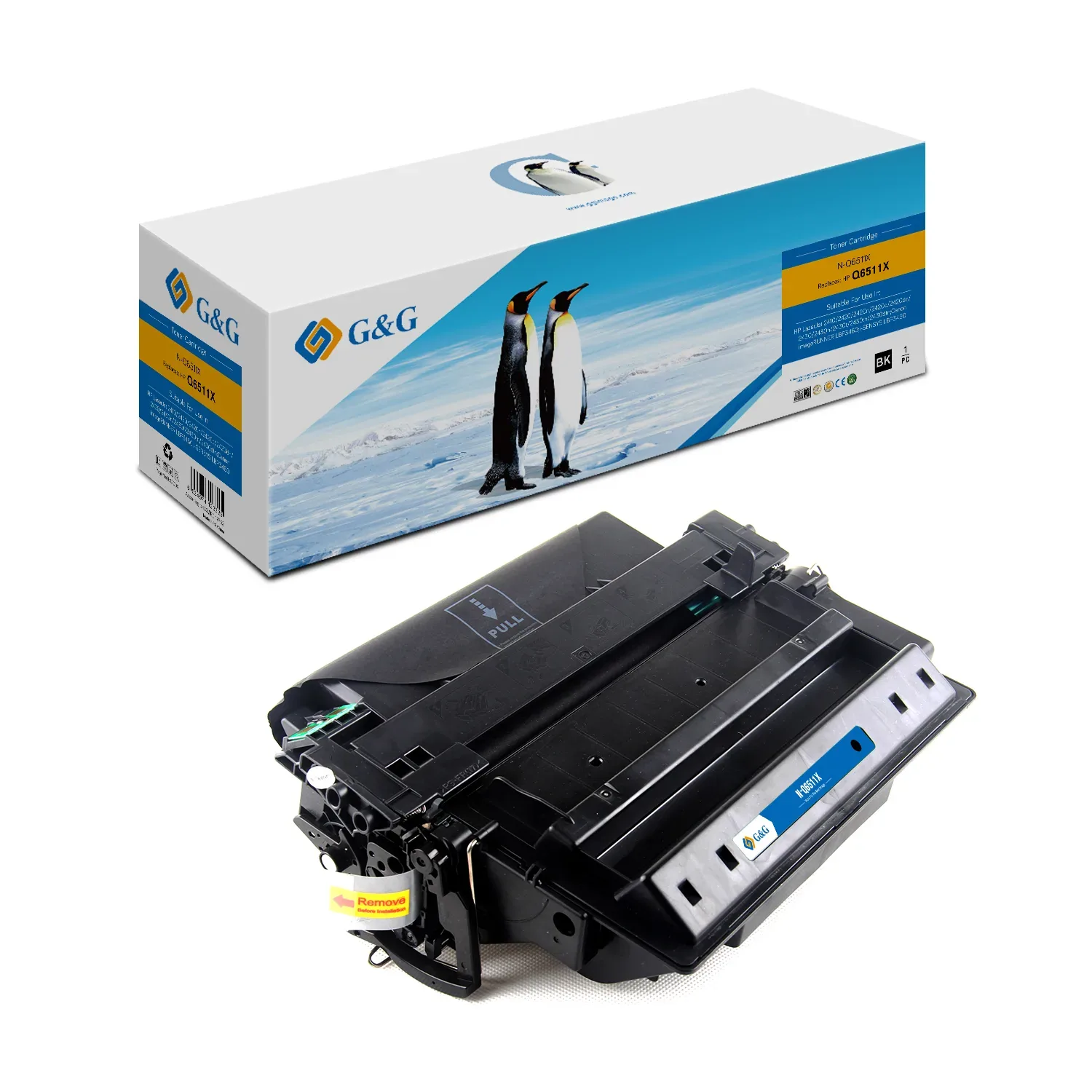 Toner HP Q6511X/CRG310II/CRG710H/CRG310H 12000 BK G&G [NT-PH6511XC]