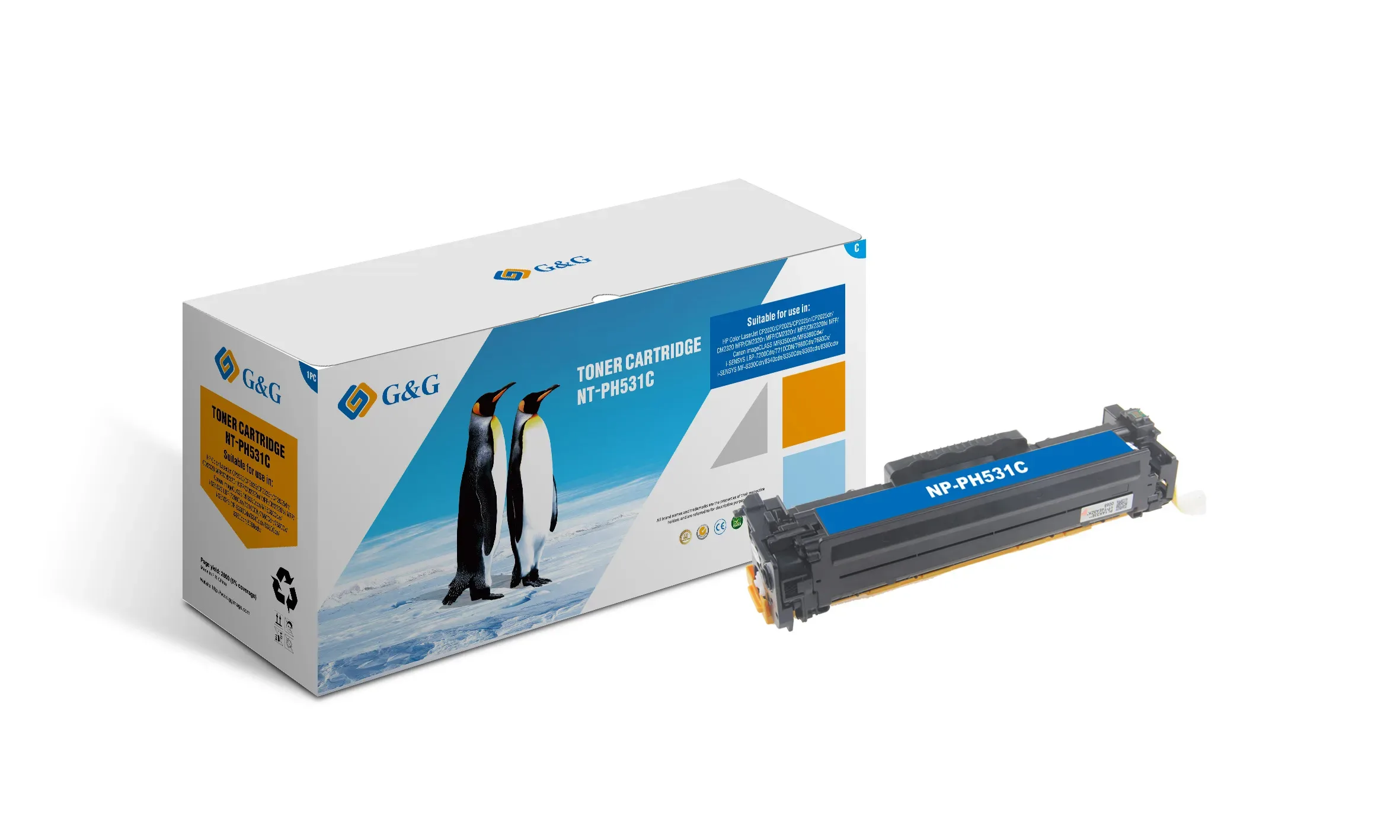 Toner HP CB531A C/Canon718 2800 C G&G [NT-PH531C]
