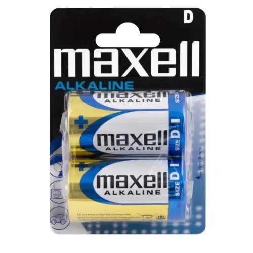BATERI ALKALINE MAXELL LR-20 2PK BLIST