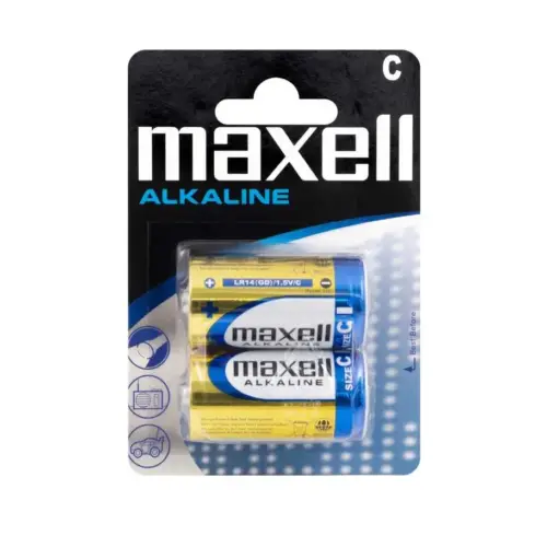 BATERI ALKALINE MAXELL LR-14 2PK BLISTER ALKALINE