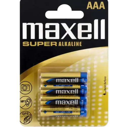 BATERI SUPER ALKALINE MAXELL LR03 SUPER 4PK BLISTER