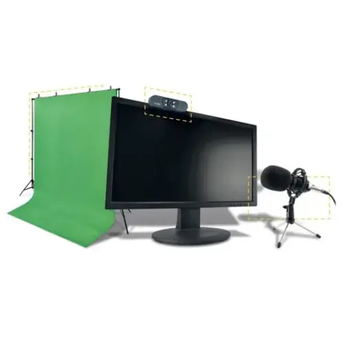 Set Gaming Steelplay HD Streaming Pack 4in1 Mic+Cam+Screen+Tripods