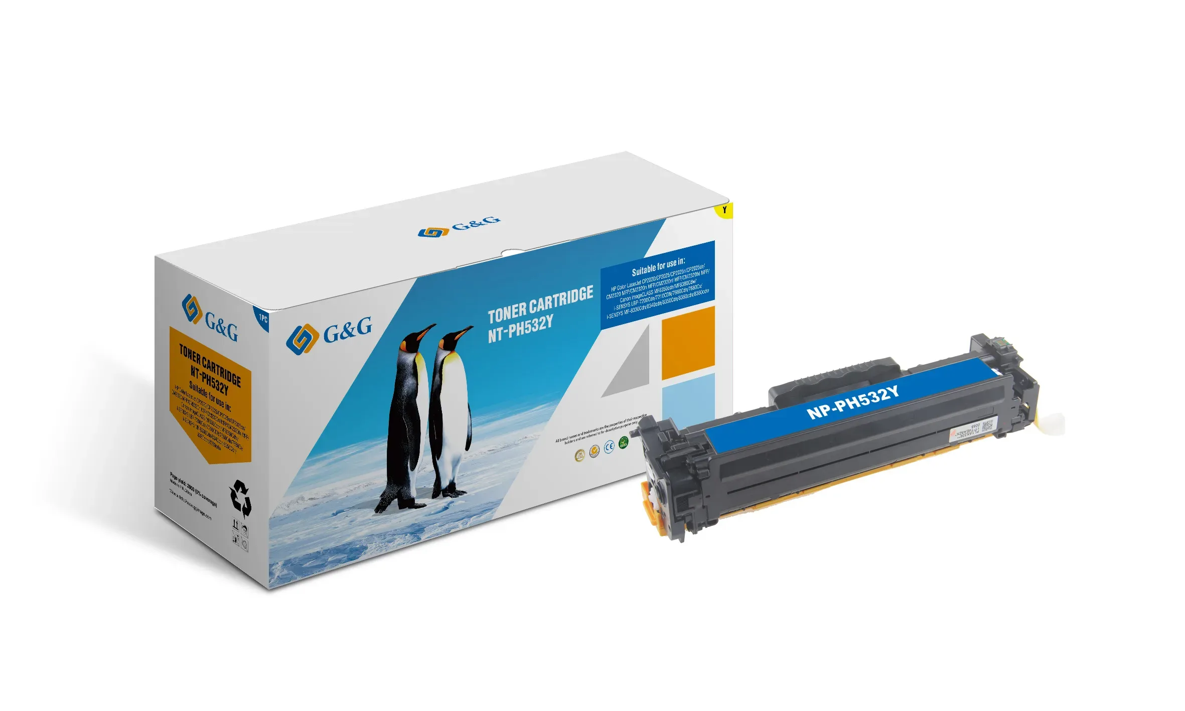Toner HP CB532A Y/Canon718 2800 Y G&G [NT-PH532Y]
