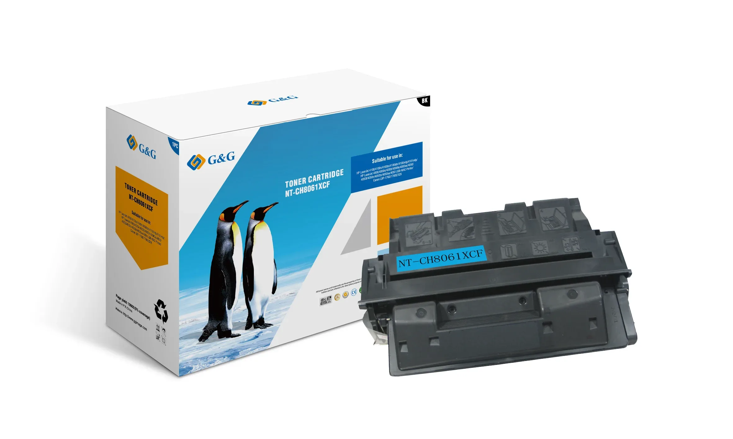 Toner HP Q8061X 10000 BK G&G [NT-CH8061XCF]