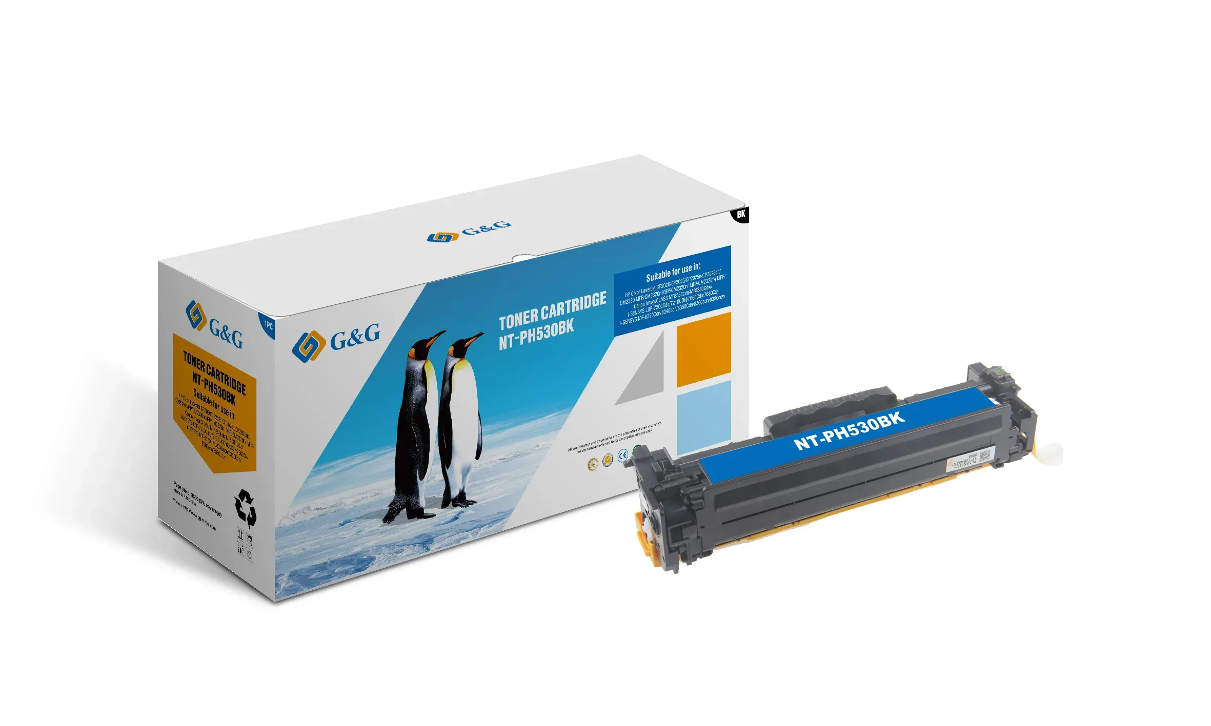 Toner HP CB530A BK/Canon718 3500 BK G&G [NT-PH530BK]