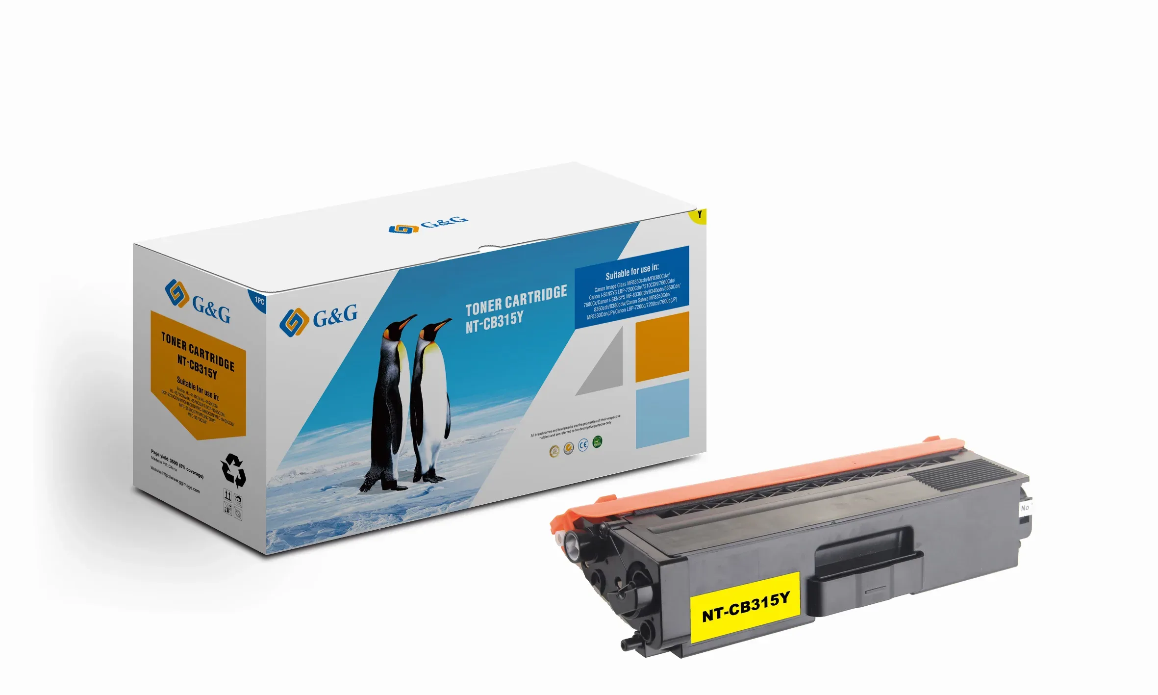 Toner Brother  TN325Y 3500 Y G&G [NT-CB315Y(TN325Y)]