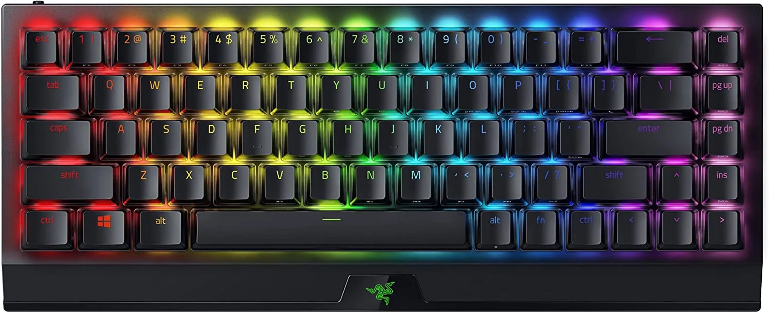 Tastierë Gaming Razer BlackWidow V3 Mini Phantom Keycaps 65% Wireless Mechanical Gaming Keyboard (Green Switch)