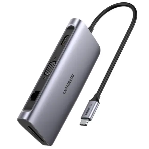UGREEN USB TYPE C MULTIFUNCTIONAL ADAPTER (GRAY)