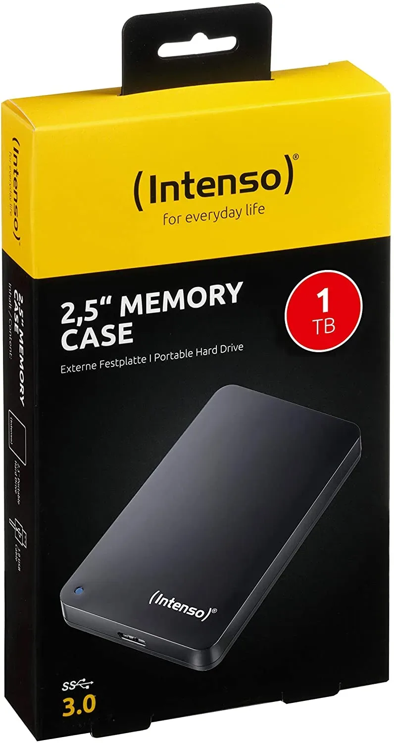 HDD i jashtëm INTENSO 2,5 1TB, i zi ext, USB 3.0