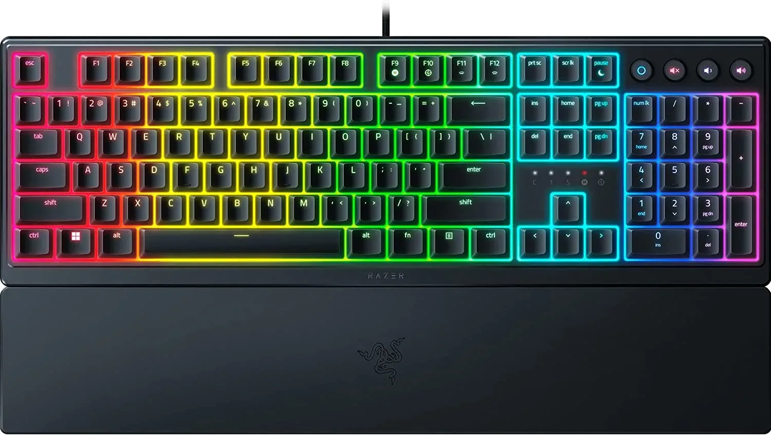 Keyboard , Razer Ornata V3 , Low profile Mecha Membrane Switches , Black