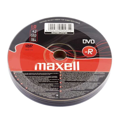 DVD-R 4.7GB 16X Maxell SHRINK (10CP) [50485]