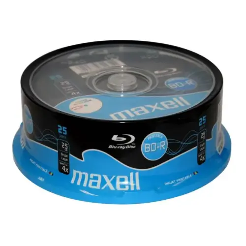 DISC-BLU-RAY Maxell BD-R 4X 25GB SL 25S PR