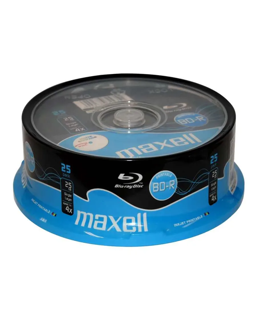 DISC-BLU-RAY Maxell BD-R 4X 25GB SL 25S PR