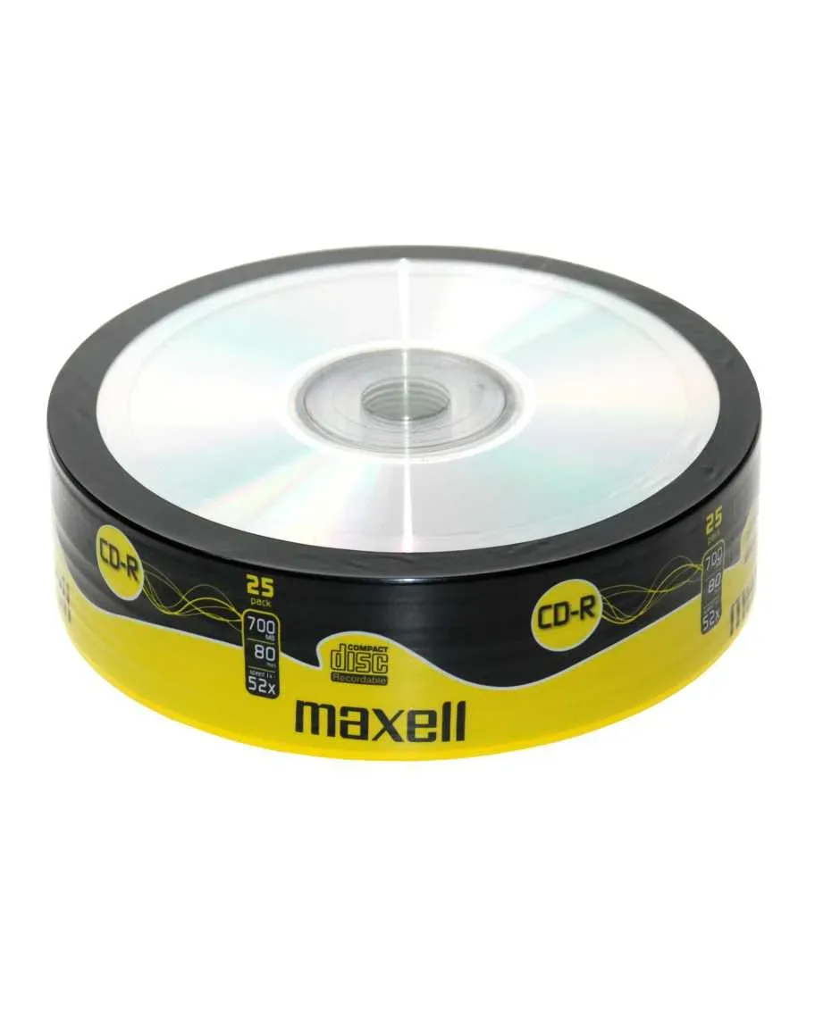 DISC-CD Maxell CD-R 80 52X 25 SHRINK