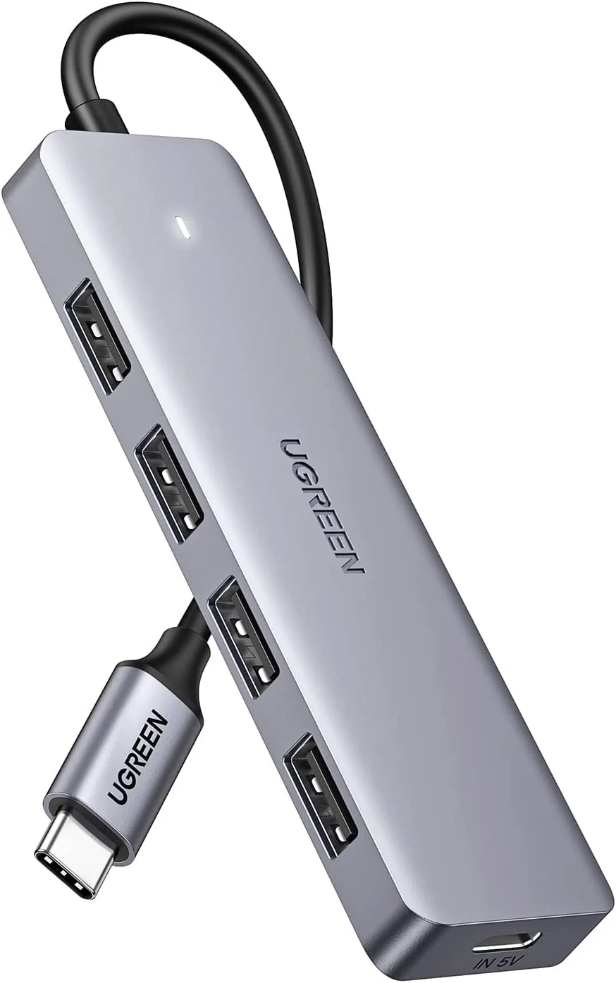 UGREEN 4-PORT USB3.0 HUB WITH USB-C POWER SUPPLY