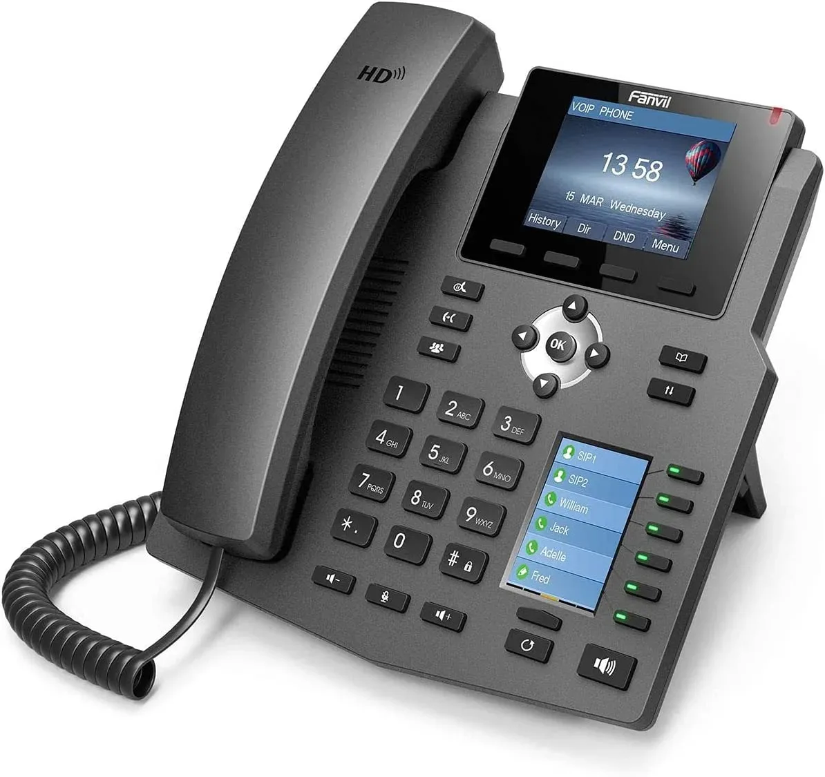 IP Phone Fanvil X4 | 4 SIP Line | PoE Capable 2.8" Color Screen | VoIP | Enterprise - Image 2