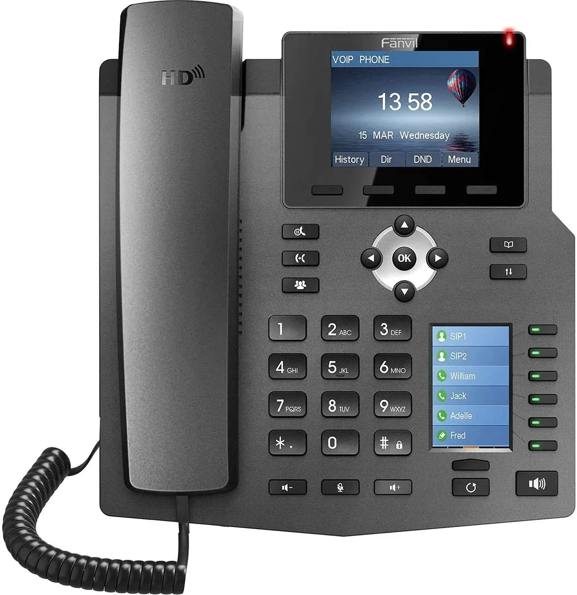 IP Phone Fanvil X4 | 4 SIP Line | PoE Capable 2.8" Color Screen | VoIP | Enterprise