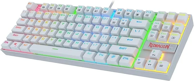 Keyboard Redragon Kumara K552 RGB Mechanical , Red Switches , White , K552-RGB RS