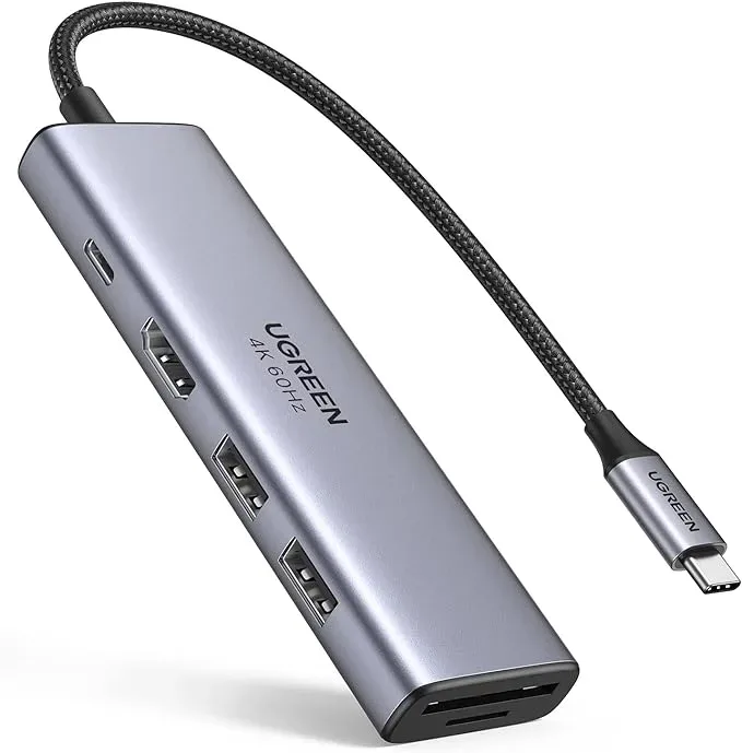 UGREEN USB-C MULTIFUNCTION ADAPTER WITH PD CHARGING | CM511