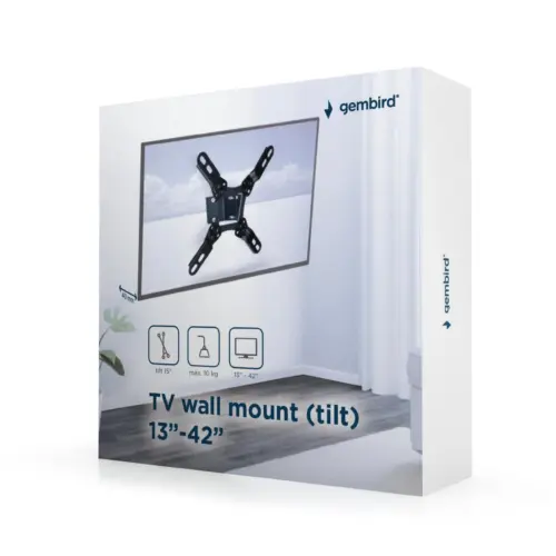 Mbajtëse muri për TV GEMBIRD,  23”-42”,  WM-42T-02